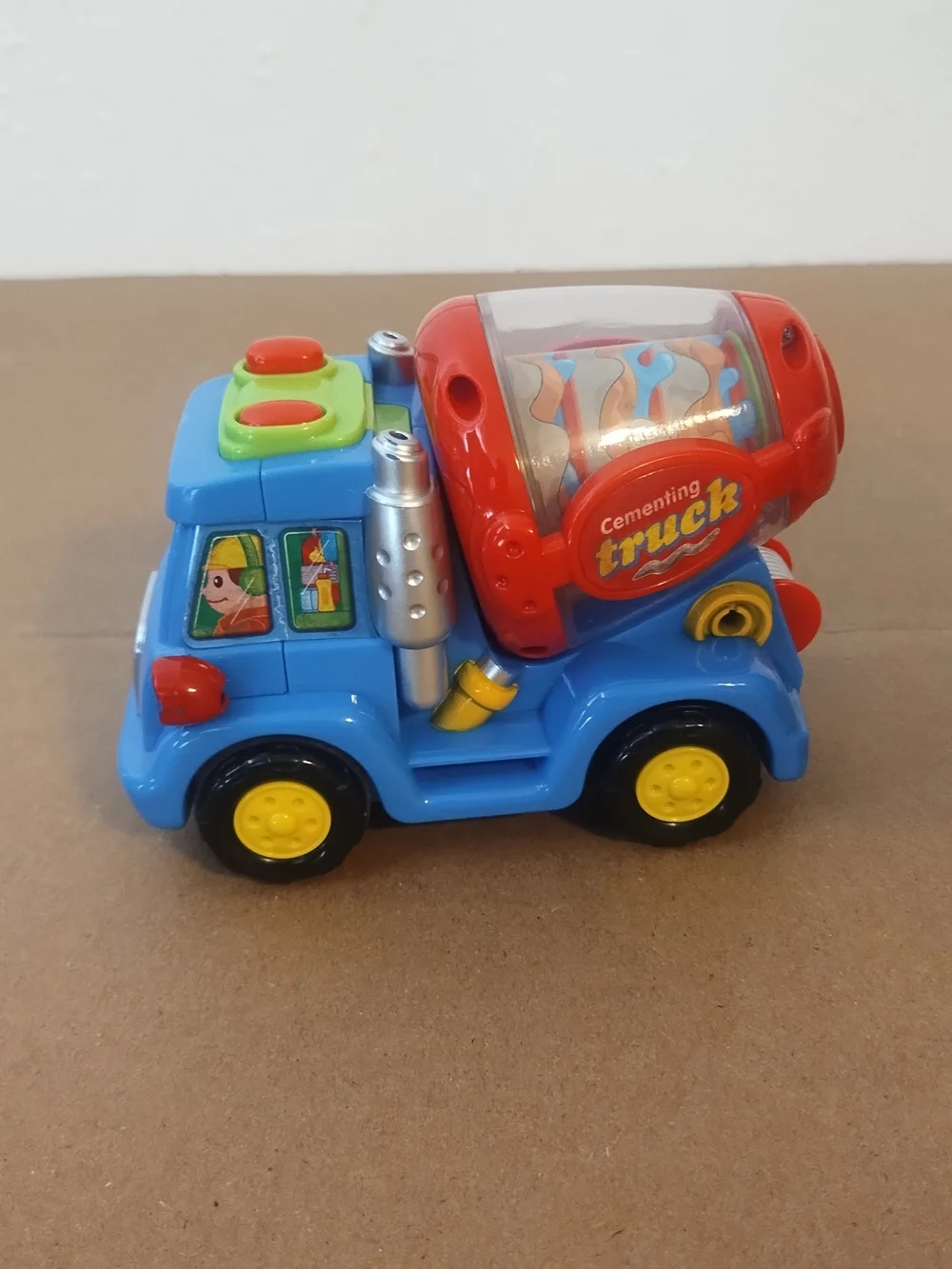 Happy professional Cartoon Car Kid Engineers City Crew Friction powered cement